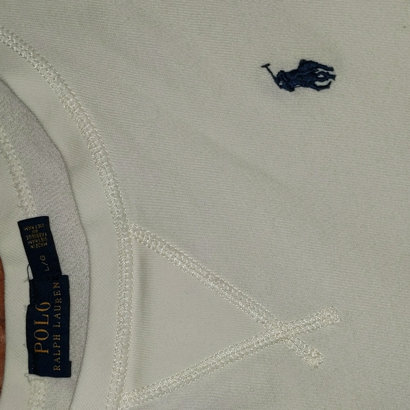 Polo sweatshirt sz large. EUC - Picture 2 of 2